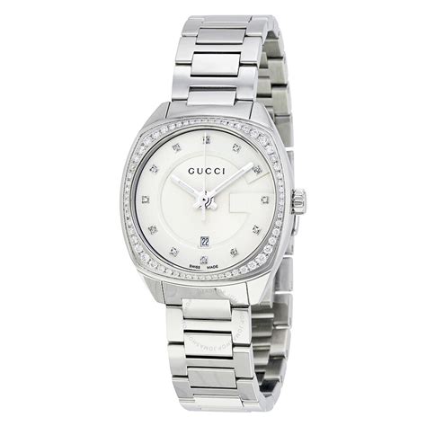 gucci ladies diamond watch|stainless steel gucci ladies watches.